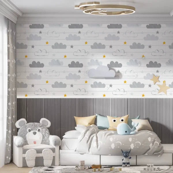 Papier Peint Motif Nuages