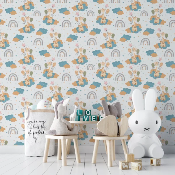 Papier Peint Motif Girafe
