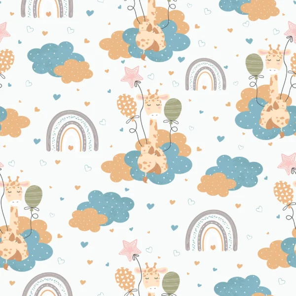 Papier Peint Motif Girafe