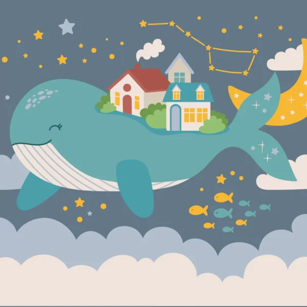 PP00199-WEBS Papier Peint Baleine