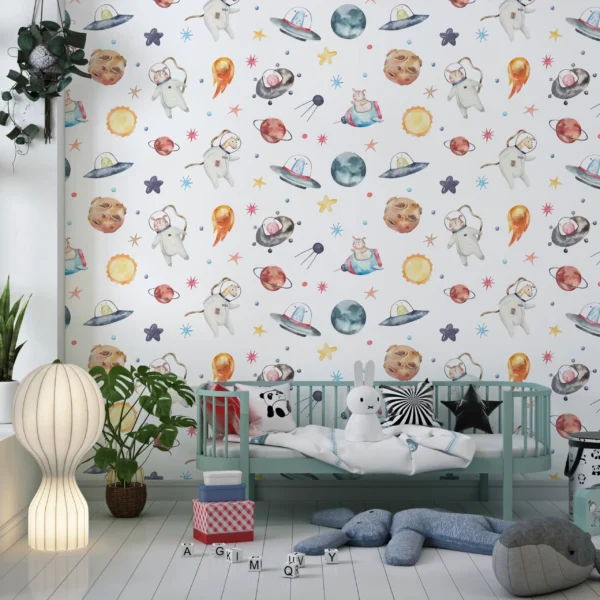 Papier Peint Motif Espace 2