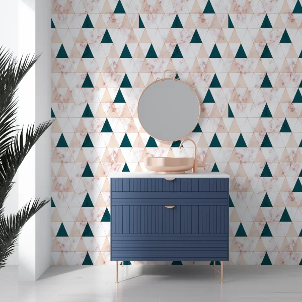 PP00204-WEB Papier Peint Motif Marbre Géométrique 3