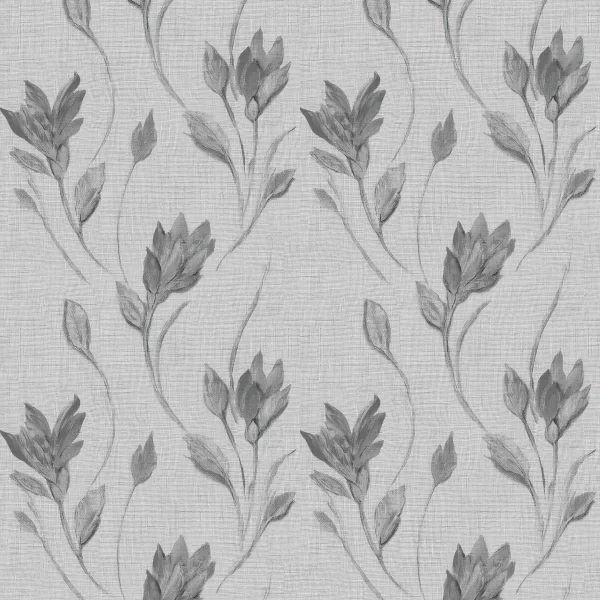 Papier Peint Monochrome Floral