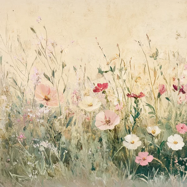 Papier Peint Fleurs Abstraites