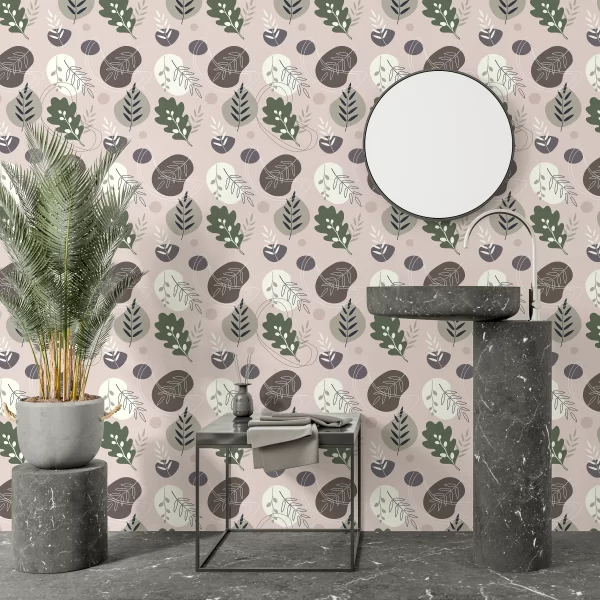 Papier Peint Motif Feuille Tropical 2