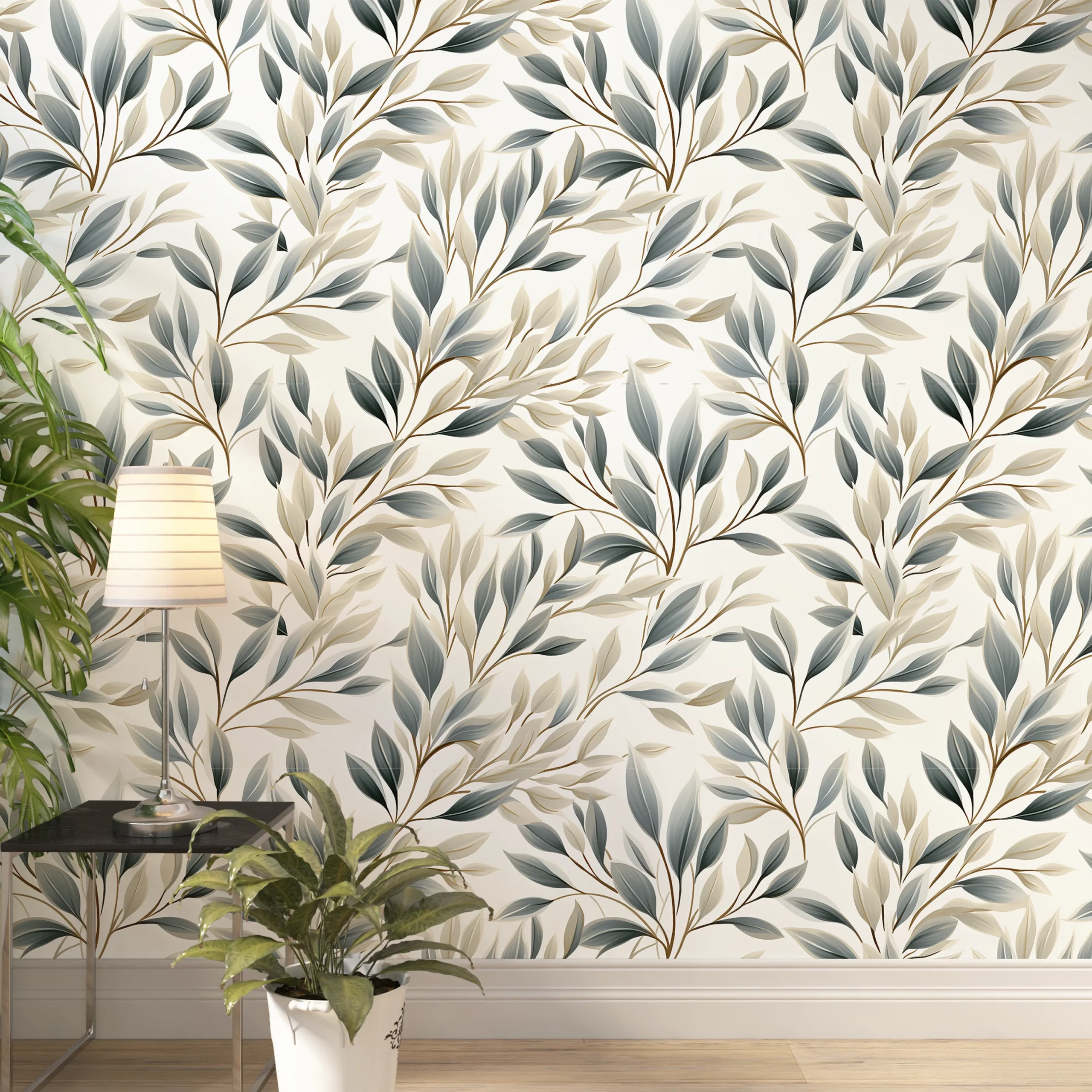 Papier Peint Motif Feuille Tropical 3