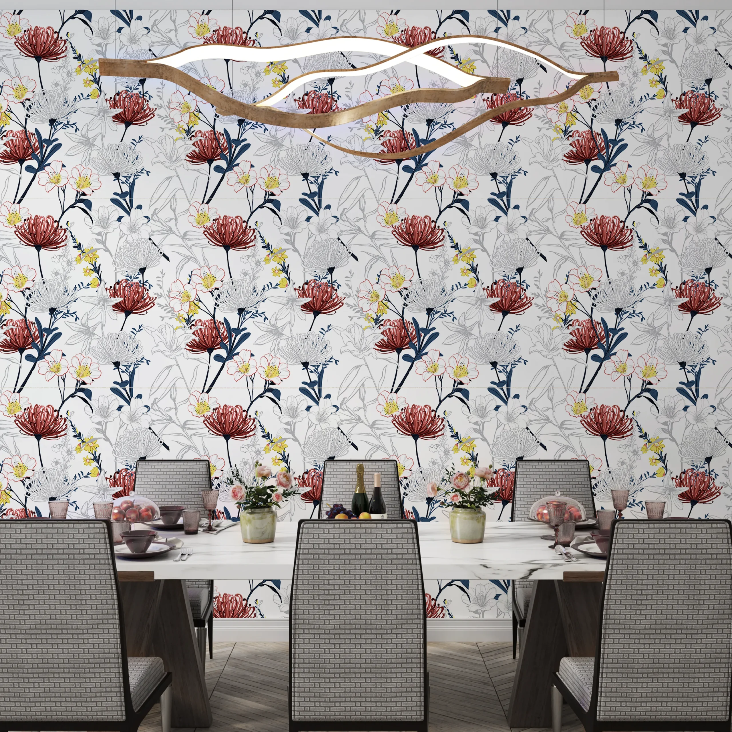 Papier Peint Fleurs Lycoris