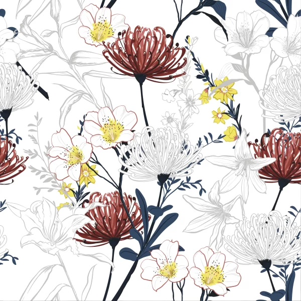 Papier Peint Fleurs Lycoris