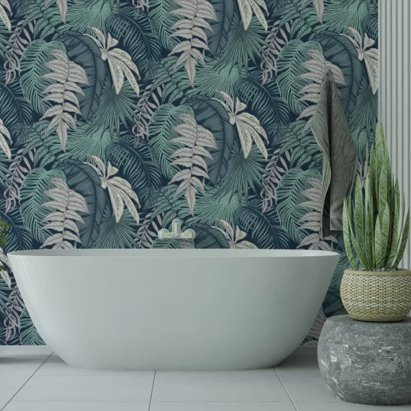 Papier Peint Motif Feuille Palmier 2