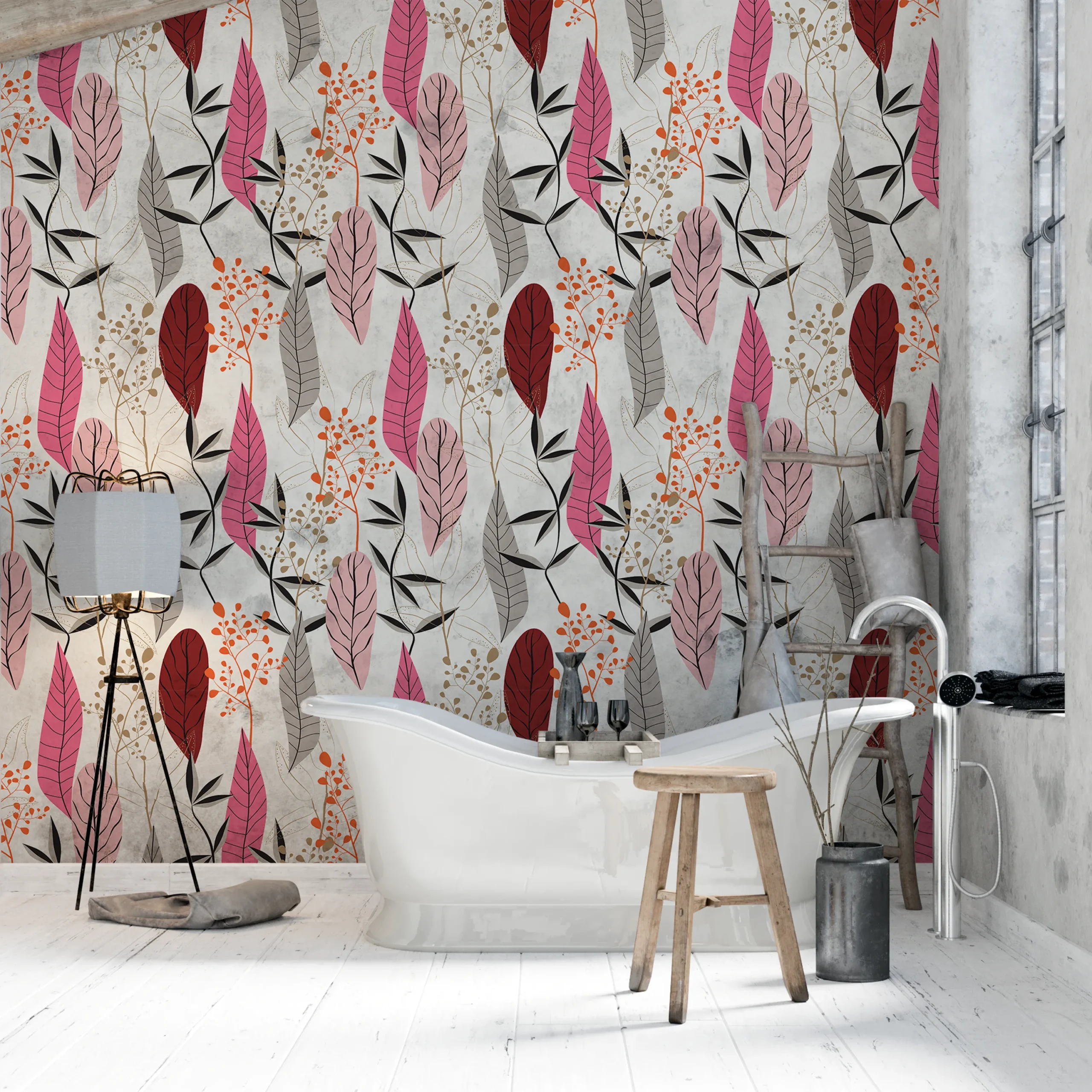 PP00224-WEB Papier peint Graphik Leaves