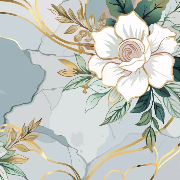 Papier Peint Panoramique Fleurs 2