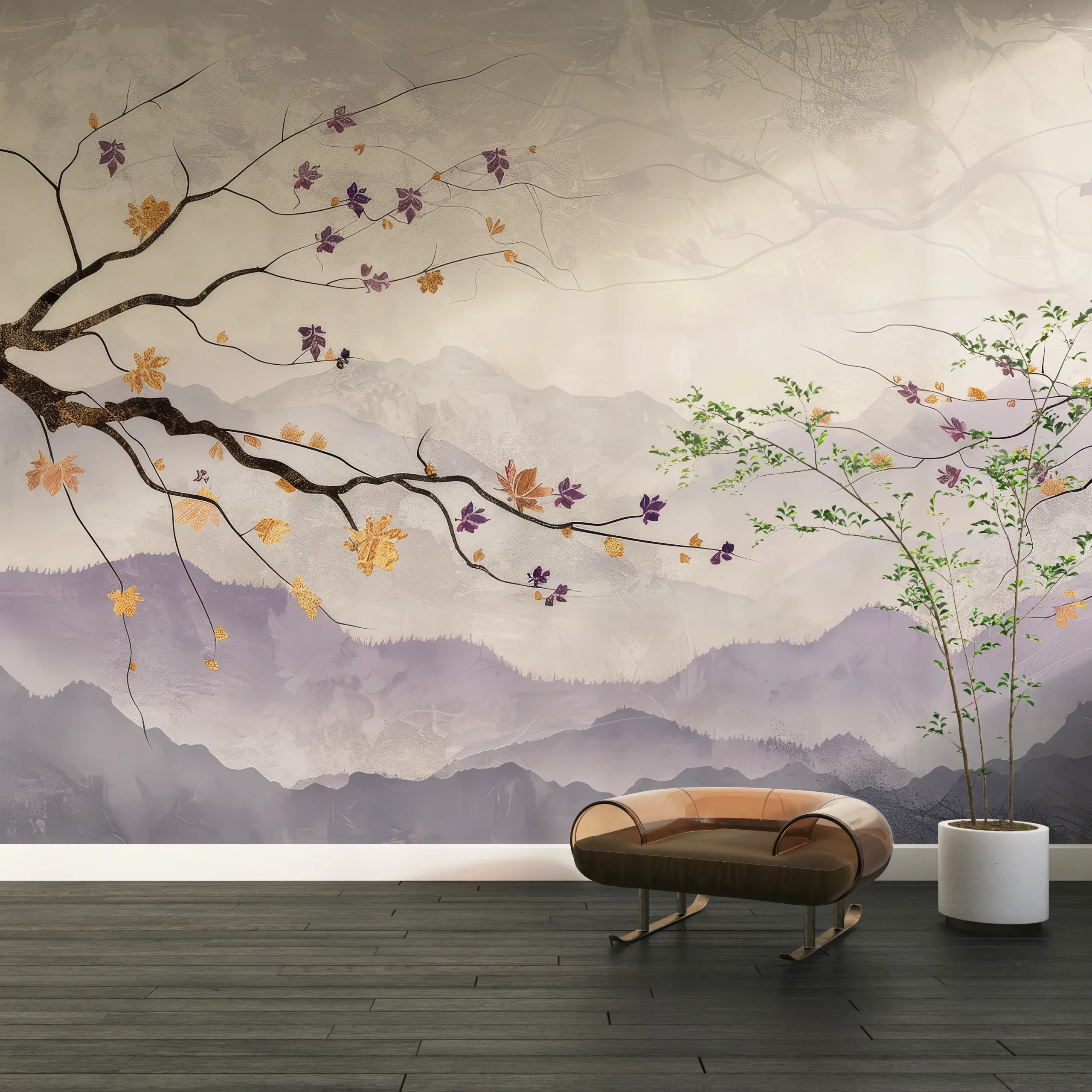 Papier Peint Paysage Aquarelle