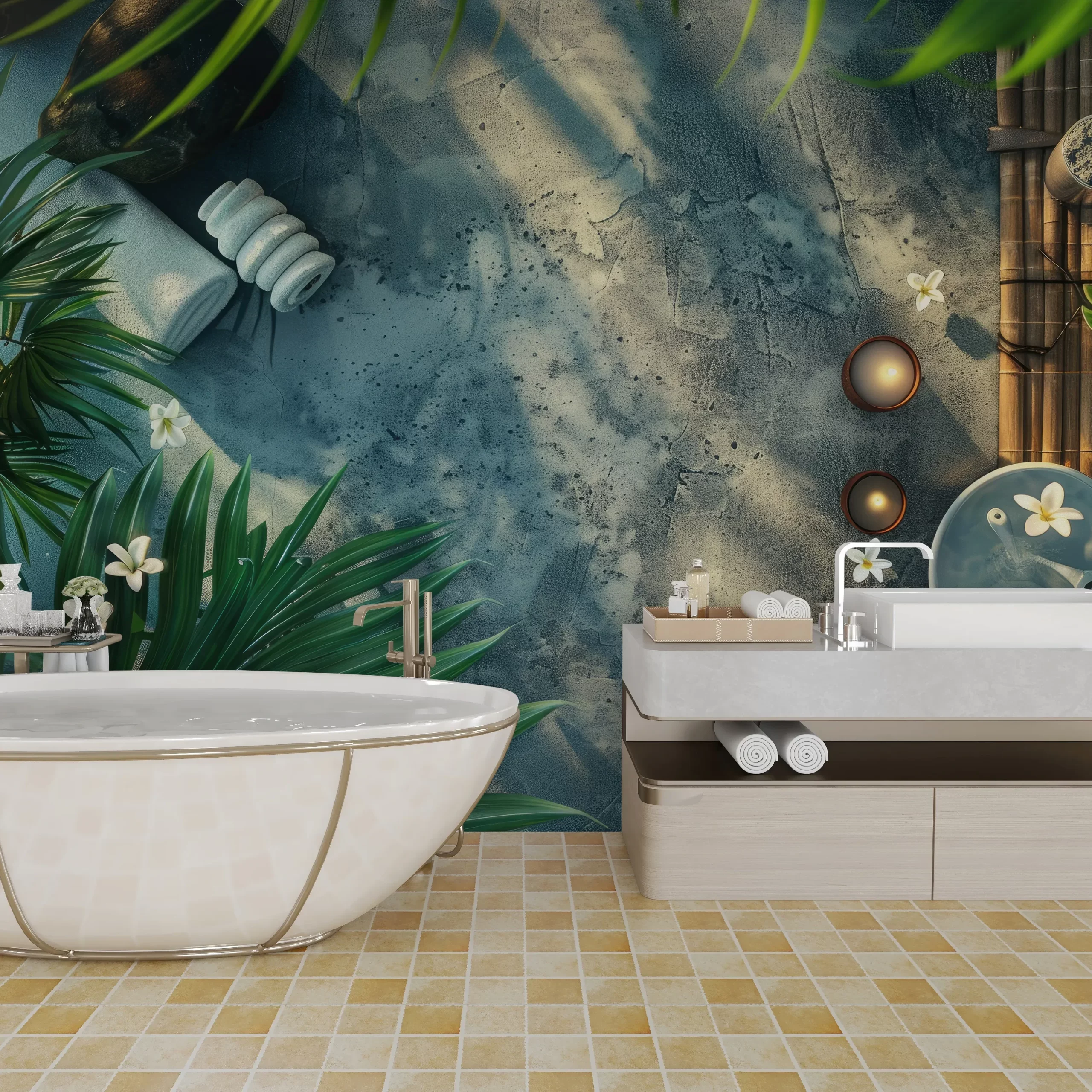 Papier Peint Paysage Spa