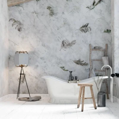 Papier Peint Marbre Blanc